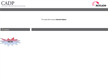 Tablet Screenshot of cadp.actelion.com